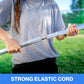 A person holding a 9 Square pole