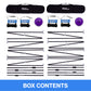 The box contents for 9 Square Castle Squares Pro