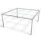 9 Square Game Set: Black Anodized with Green Straps