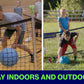 indoor and outdoor portable gaga ball pit with net