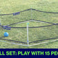portable gaga ball pit with net